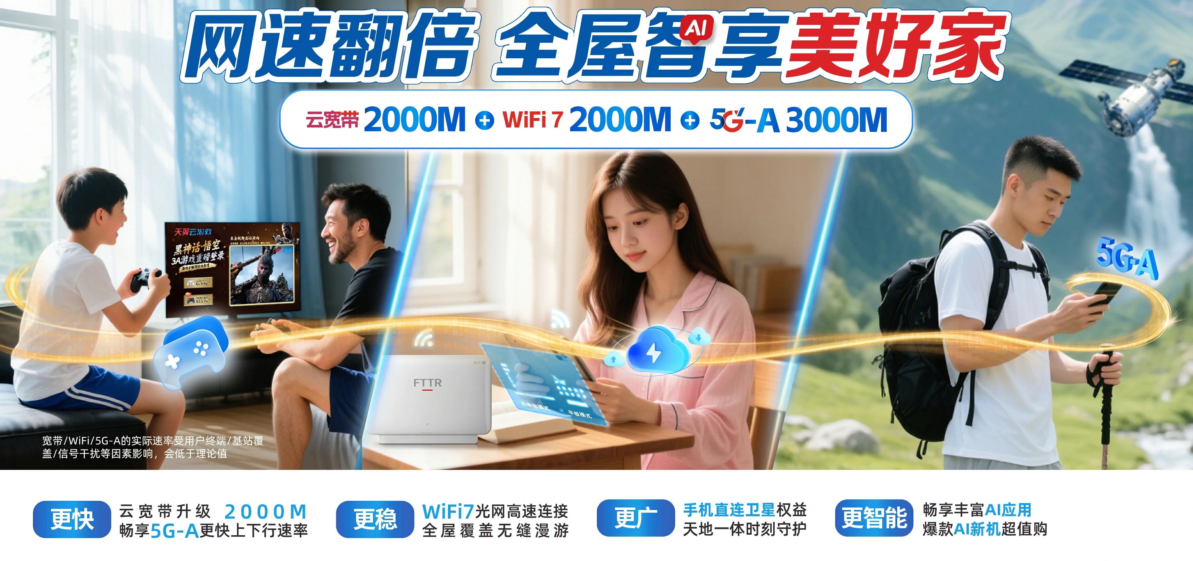 中国电信 三原县电信宽带 宽带套餐